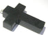 CRYSTALMIRACLE Beautiful Black Tourmaline Gemstone Single Cross Pendant, Healing Fashion Jewelry Gift for Men Women