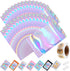 150-Pack 4 x 6 in Holographic Mylar Bags, Resealable Foil Pouches for Food Storage, Smell Proof Packaging