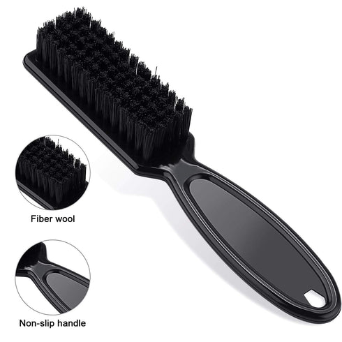 Patelai 2 Pcs Black Barber Blade Cleaning Brush for Clipper Cleaning, Nail Cleaner Styling Brush for Trimmer Manicure