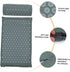 Set, GANAZONO Acupoint Massage Mat and Shiatsu Massage Pillow Washable Yoga Exercise Mat with Bag for Back and Neck
