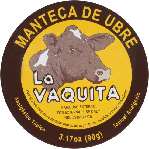 Manteca De Ubre La Vaquita Topical Analgesic, 3.17 Oz