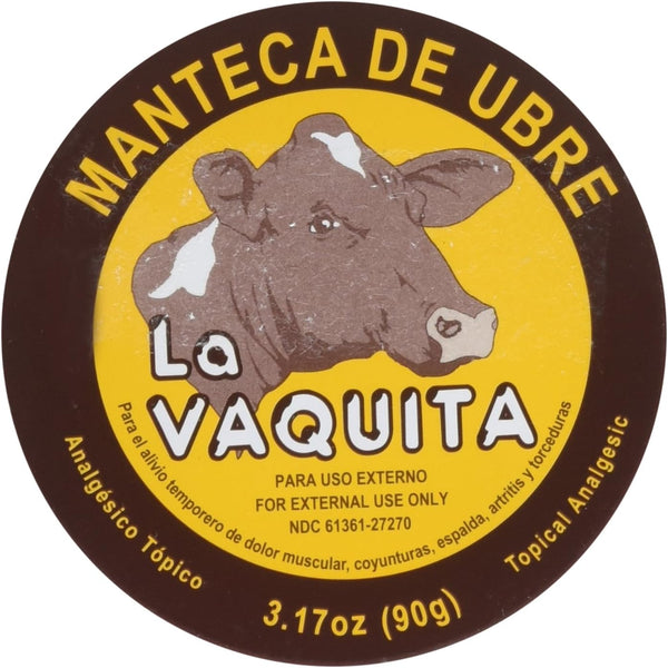 Manteca De Ubre La Vaquita Topical Analgesic, 3.17 Oz