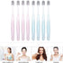 Firm Bristles Toothbrush, 6pcs Crystal Handle Oral Health Care Adult Toothbrush