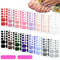 Maitys 352 Pieces Toenail Polish Stickers, 16 Sheets Adhesive Toe Nail Wraps with 2 Nail Files for DIY Manicure (Chic
