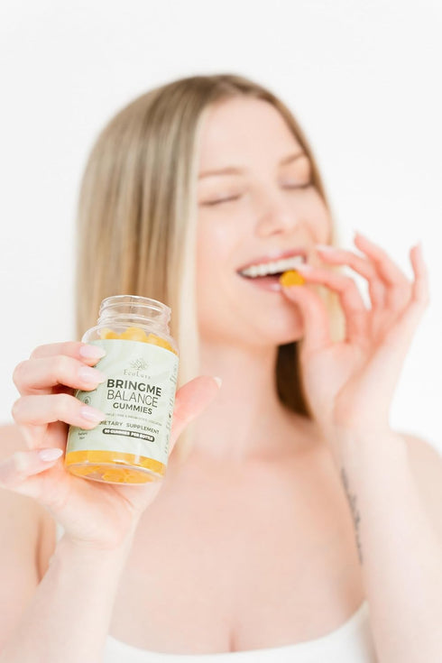 Gummies 90 Count BRINGME Balance Pre & Probiotic Pineapple, Collagen, Pre & Prebiotics for pH Balance, Gut & Skin