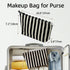 Makeup Bag, Travel Makeup Bag For Purse, Striped Cosmetic Bag, Small Make Up Bag, Canvas Makeup Bag For Women, High Capacity Wash Bags, Toiletry Bag, Zipper Travel Pouch, Personalized Gift