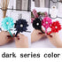 WANYU 10 Pcs Flower Bow Headbands for Girls, Toddler Chiffon Floral Hair Bands, Cute 3.5 Inch Bow Headpiece