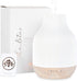 Sacred Lotus Love Ceramic Essential Oil Diffuser Ultrasonic Aroma Diffuser with Wood