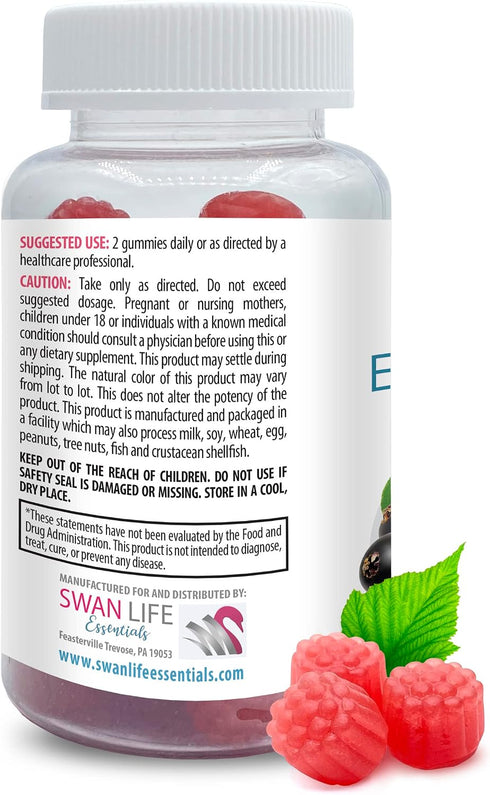Gummies Gummies Immune 2 120 Gummies Antioxidant-Rich Elderberry - Elderberry - Natural System Support, Tasty Raspberry