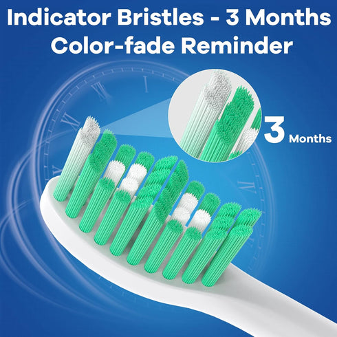 HX7022/66 HX7023 HX7001 6 Pack BrightDeal Toothbrush Heads for Philips Sonicare Essence Elite Advance Xtreme CleanCare