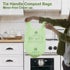 1.2-1.6 Gallon Compostable Bags with Handles, 100 Count Small Biodegradable Kitchen Waste Bags for Countertop Bin
