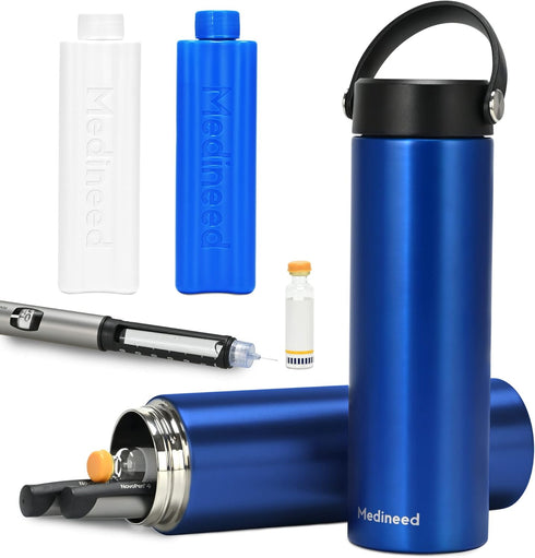 Medineed Insulin Cooler Travel Case TSA Approved, Portable Medication Cooler with Ice
