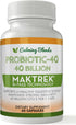 Probiotic Supplement, 40 Billion CFU, 60 Vegetable Capsules, Bi-Pass Delivery System for Maximum Effectiveness