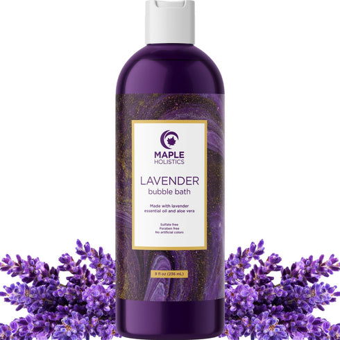 Premium Lavender Bubble Bath Soak, Aromatherapy Bubble Bath Soap for Dry Skin