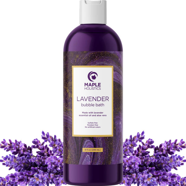 Premium Lavender Bubble Bath Soak, Aromatherapy Bubble Bath Soap for Dry Skin