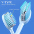 2Pcs Toothbrushes Kit - Fold Travel Size with Built-in Toothpaste Container, Soft Bristles for Travel, Camping, School,