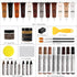 DEWEL Wood Furniture Repair Kit, Upgrade Wood Fillers, Touch Up Markers, Wax Sticks, Beeswax for Cracks and Scratches