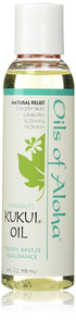 Oils of Aloha - Hawaii Kukui Nut Oil, Tropic Breeze Fragrance, 4 oz