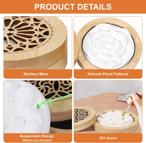 Yimomoyi 2 Pcs Essential Oil Diffuser Stone, Diffuser for Essential Oils Great for Decorating at Home, Office or Car