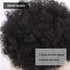 Yinmei Baibian Afro Puff Drawstring Ponytail, Kinky Curly Bun Hair Extensions for Black Women Girls (1B)