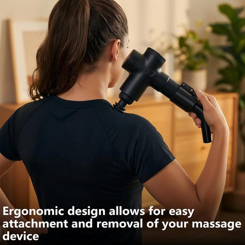 JcoGel Massage Gun Holder Extension Handle for Enhanced Back Massage, Compatible with Hypervolt Compatible Attachment
