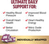 FORCE FACTOR Total Beets Ultimate Heart Health Blood Pressure Support Chews with CoQ10, Beet Root Powder, Grape Seed