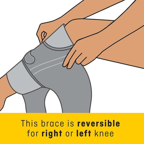 FUTURO For Her Knee Support, One Size, Gray - 95341EN