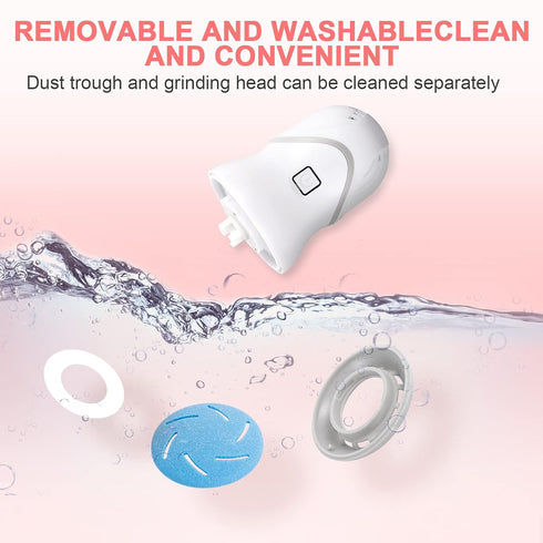 Professional Electric Feet Callus Remover, Portable Rechargeable Foot File with Vacuum Adsorption and 3 Grinding Heads