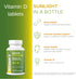 Noor Vitamins Halal Vitamin D, Halal Vitamin D3, 1000 IU Tablets, Supports Bone, Immune & Heart Health, 60 Count