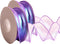 2 Rolls Laser Purple Organza Ribbon, 1-1/2 Inch Wide, 10 Yards for Gift Wrap, Bow, DIY Craft & Wedding Parties