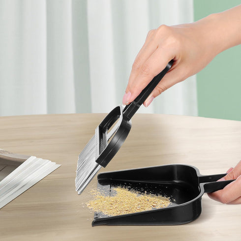 JHKNNK Set Set Mini Dustpan and Brush Compact Mini Broom Dustpan Plastic Nesting Design for Cleaning Desks, Keyboards