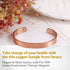 Feraco Copper Magnetic Bracelet for Men and Women, 99.99% Pure Copper Cuff Bangle with Neodymium Magnets