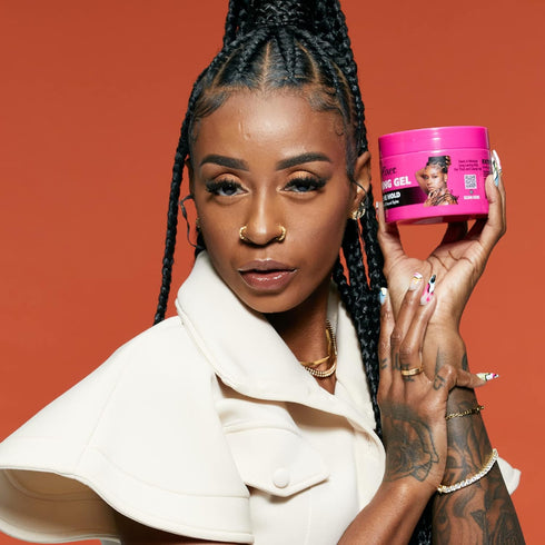 Red by Kiss Braiding Gel: Extreme Hold Styler for Box Braids & Cornrows, Hydrating, Long-Lasting Frizz Control