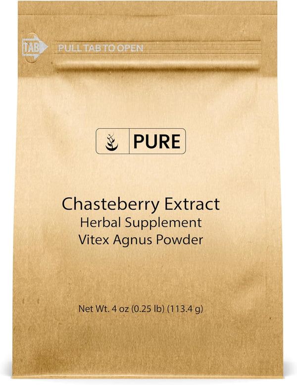 PURE ORIGINAL INGREDIENTS Chasteberry Extract (4oz) Vitex Agnus-Castus Tree, Non-GMO