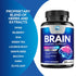 Brain Supplements for Memory and Focus - Nootropic Support with Bacopa, Cognitive Vitamins, 120 Capsules