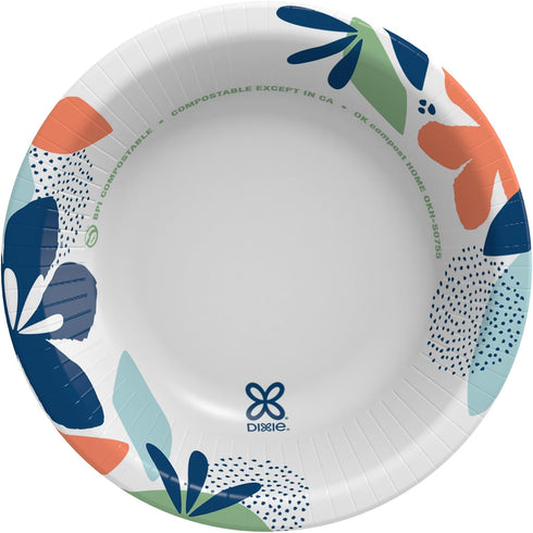 Dixie Small Paper Bowls - 10 Oz, 36 Count (Pack of 8), Microwave-Safe, Disposable Bowls for Snacks & Desserts