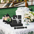 PLULON 60 Sheets Black Tissue Paper Bulk, Gift Wrap Tissue Paper for Birthday Wedding Holiday Flower Packaging