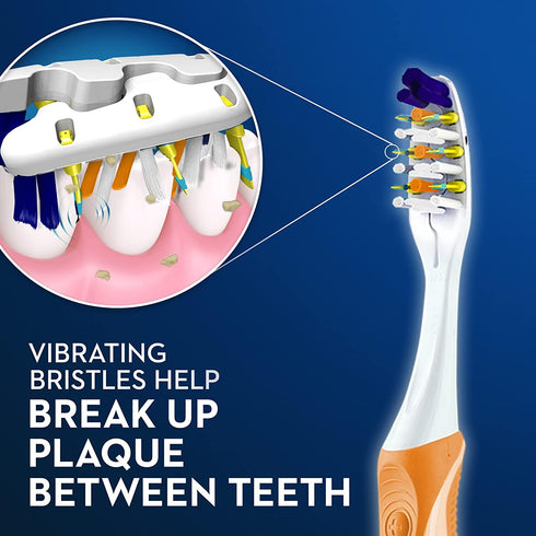 Oral-B 2 Count 2 Count (Pack 1) Pulsar Expert Clean Battery Toothbrush, Medium, & Pro-Health Pulsar Battery Toothbrush