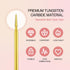 PANA 3/32" Carbide Cuticle Nail Drill Bit for Cleaning, Gel Polish & Acrylic Removal, Gold