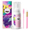 Lash Shampoo for Lash Extensions 60ml Eyelash Extension Cleanser Cleaning Kit with Shampoo Brush & Mascara Brush