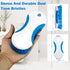 Keleekelin 6.3" Multi Purpose Heavy Duty Scrub Brush with Non-Slip TPR, Cleaning Brush with Stiff Bristles for Tile