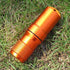 Portable Survival Capsule Tube - Waterproof Pill Container, Outdoor EDC Emergency Tool (Orange)