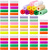 110 Pcs Aligner Chew Orthodontic Chew, Silicone Chompers for Aligner Tray Seaters, 11 Colors and Flavors