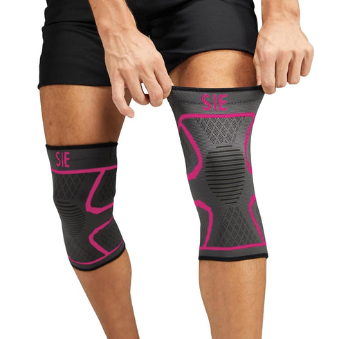 Special Essentials Knee Brace for Men and Women, 2 Pack Compression Sleeve for Knee Pain Relief, Ideal for Gym