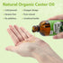 Warmify 50 (8oz) Pack Pcs Castor Oil Patches with Castor Oil Organic Cold Pressed Unrefined Glass Bottle,Cotton Caster