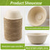 200 Pcs 8 oz Natural Sugarcane Biodegradable Bowls, Disposable Compostable Soup Bowls for Salad, Hot Soup, Dessert