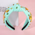Summer Headband for Women, Beaded Flower Palm Leaf Watermelon Fruit Headband, Rhinestone Jeweled Boho Hair Accessories