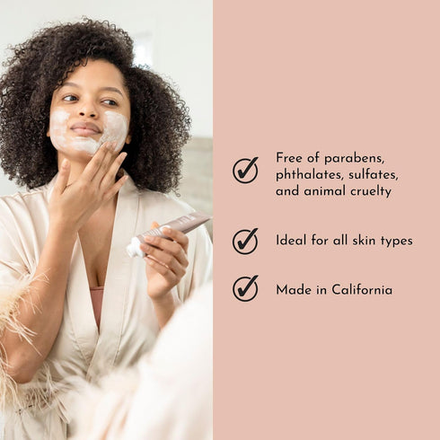 BOLDEN Clear Skin Clay Mask - Made with Sulfur for Deep Pore Cleansing & Breakout Prevention, 3.5 fl oz
