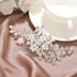 JAKAWIN Bride Wedding Hair Comb - Pearl Flower Hair Piece Rhinestone Bridal Accessories for Women