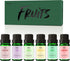 MitFlor Premium Fruit Essential Oils - 6x10ml Fragrance Oil for Candle Soap Making, Summer Diffuser Scents